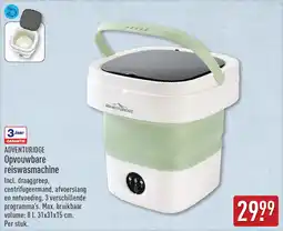 ALDI Adventuridge Opvouwbare reiswasmachine aanbieding