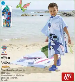 ALDI Strandhanddoek of poncho aanbieding