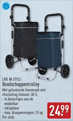 ALDI Live in style Boodschappentrolley aanbieding