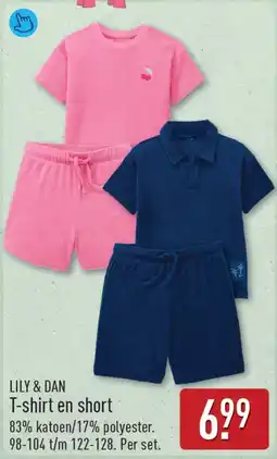 ALDI Lily & dan T-shirt en short aanbieding