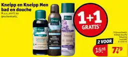 Kruidvat Kneipp en Kneipp Men bad en douche aanbieding