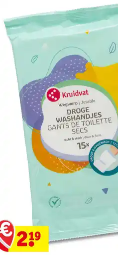 Kruidvat Kruidvat droge washandjes aanbieding