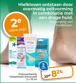 Trekpleister Hielkloven ontstaan door overmatig eeltvorming in combinatie met een droge huid. aanbieding