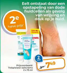 Trekpleister Eelt ontstaat door een opstapeling van dode huidcellen als gevolg van wrijving en druk op je huid. aanbieding