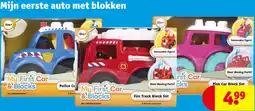 Kruidvat Mijn eerste auto met blokken aanbieding