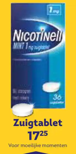 Trekpleister Nicotenell Zuigtablet aanbieding