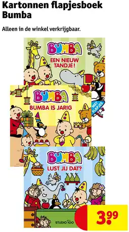 Kruidvat Kartonnen flapjesboek Bumba aanbieding