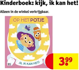 Kruidvat Kinderboek: kijk, ik kan het! aanbieding
