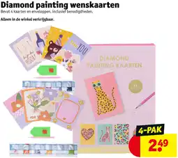Kruidvat Diamond painting wenskaarten aanbieding