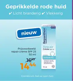 Trekpleister Bepanthen Repair Creme SPF 25 aanbieding