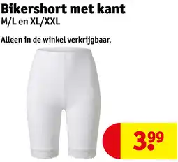 Kruidvat Bikershort met kant aanbieding