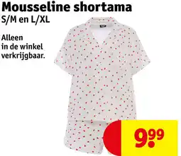 Kruidvat Mousseline shortama aanbieding