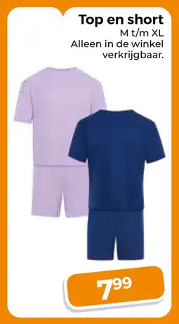 Trekpleister Top en short aanbieding