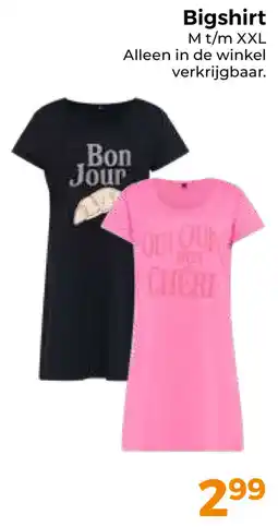 Trekpleister Bigshirt aanbieding