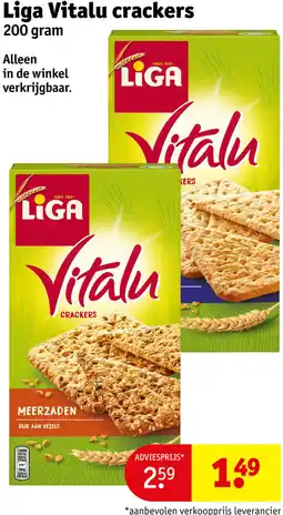 Kruidvat Liga Vitalu crackers aanbieding