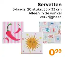 Trekpleister Servetten aanbieding