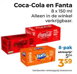 Trekpleister Coca-Cola en Fanta aanbieding