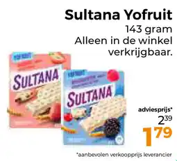 Trekpleister Sultana Yofruit aanbieding
