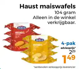 Trekpleister Haust Maiswafels aanbieding