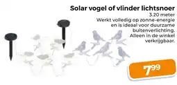 Trekpleister Solar vogel of vlinder lichtsnoer aanbieding