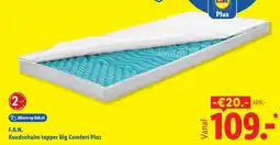 Lidl F.A.N. Koudschuim topper Big Comfort Plus aanbieding