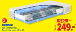 Lidl HN8 Schlafsysteme Pocketvering matras Gelstar XXL aanbieding