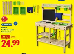 Lidl Lupilu Houten Speelgoed Buitenkeuken aanbieding