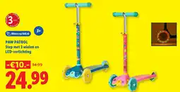 Lidl Paw Patrol Step met 3 wielen en LED-verlichting aanbieding