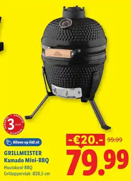 Lidl Grillmeister Kamado Mini-BBQ aanbieding
