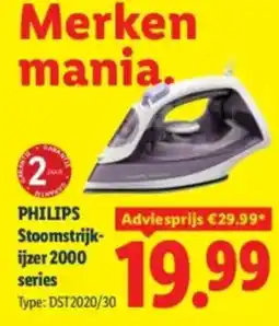 Lidl PHILIPS Stoomstrijkijzer 2000 series aanbieding