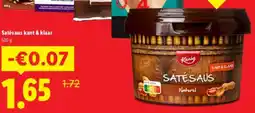 Lidl Satésaus kant & klaar aanbieding