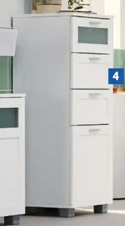 Lidl Livarno Badkamerkast met 4 lades Basel aanbieding