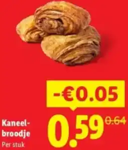 Lidl Kaneelbroodje aanbieding