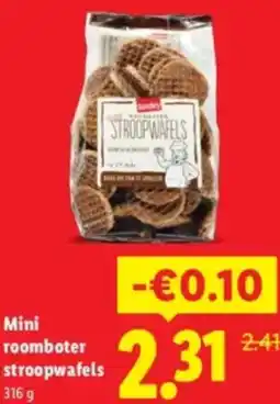 Lidl Mini roomboter stroopwafels aanbieding