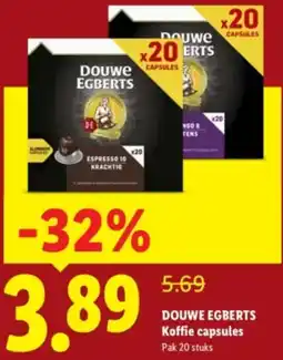 Lidl Douwe Egberts Koffie capsules aanbieding
