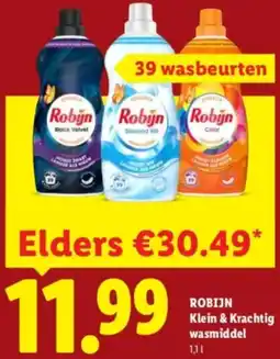 Lidl Robijn Klein & Krachtig wasmiddel aanbieding