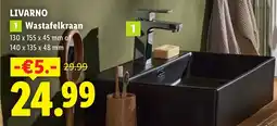 Lidl Livarno Wastafelkraan aanbieding