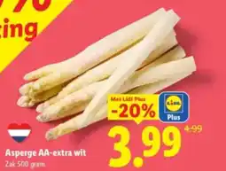 Lidl Asperge AA-extra wit aanbieding