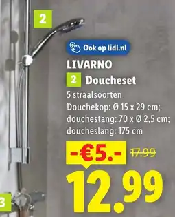 Lidl Livarno Doucheset aanbieding