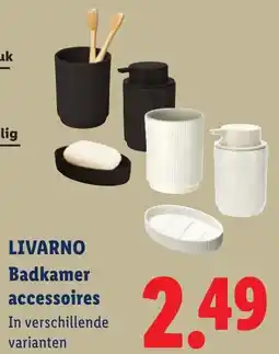 Lidl Livarno Badkamer Accessoires aanbieding