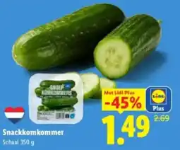 Lidl Snackkomkommer aanbieding