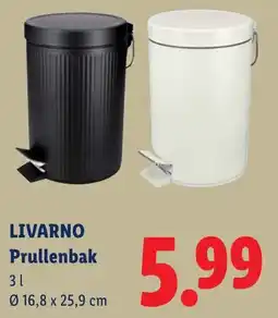 Lidl Livarno Prullenbak aanbieding