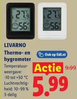 Lidl Livarno Thermo en Hygrometer aanbieding
