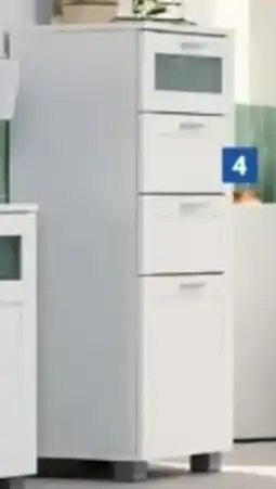 Lidl Livarno Badkamerkast met 4 lades Basel aanbieding