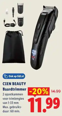Lidl Cien Beauty Baardtrimmer aanbieding