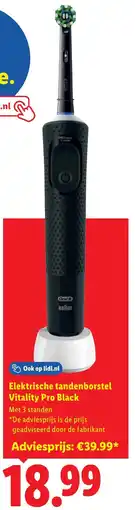 Lidl Oral-B Elektrische tandenborstel Vitality Pro Black aanbieding