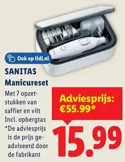 Lidl Sanitas Manicureset aanbieding