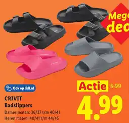 Lidl CRIVIT Badslippers aanbieding