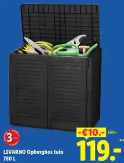 Lidl Livarno Opbergbox tuin aanbieding