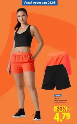 Lidl Crivit Dames Sportbroekje aanbieding